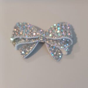 NEW Vintage Large Blingy Bow Classy Girly Shoe Clip - One only